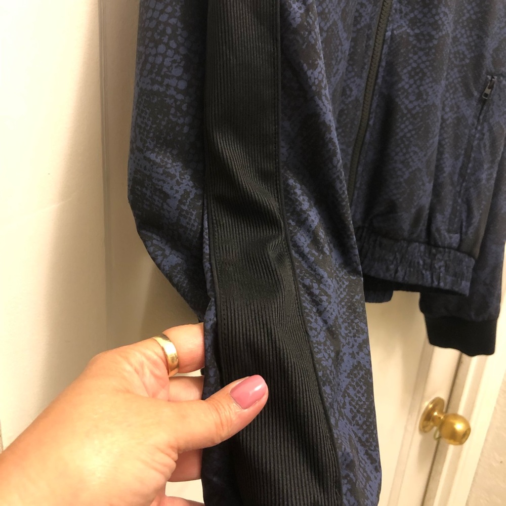 Athleta Brooklyn Track Bomber Jacket. Python Prin… - image 3